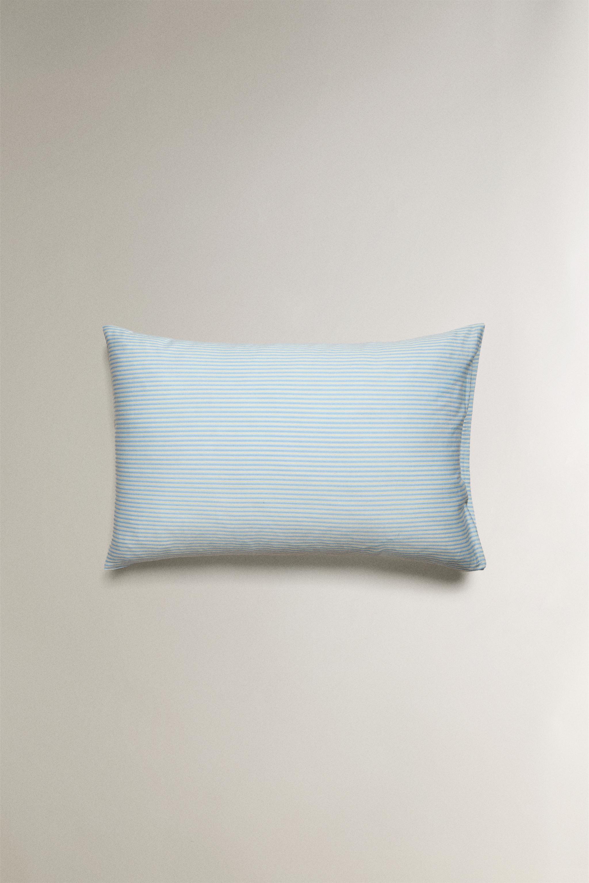 FADED STRIPED SATEEN PILLOWCASE (300 THREAD COUNT)